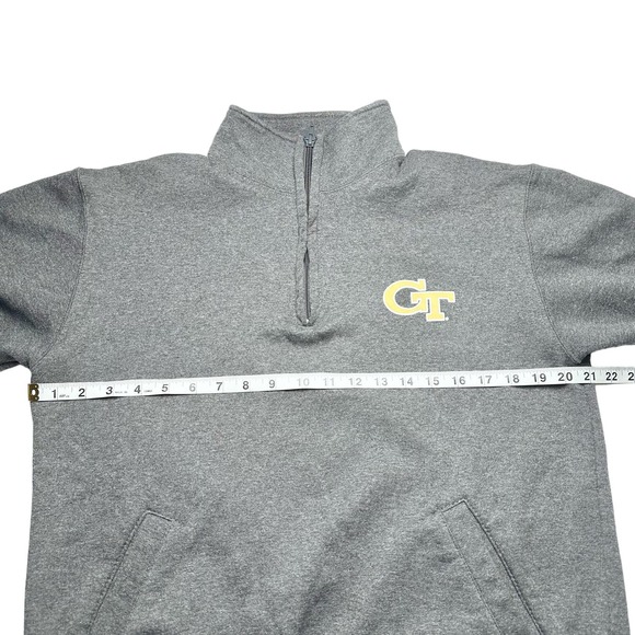 Champion x GT | Unisex | Gray Eco-Fleece Quarter Zip Sweatshirt | Medium - Picture 4 of 14